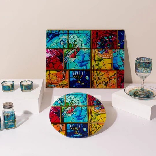 Modern Sabbath Candle Holders – Chagall Glass - Che Cose Belle