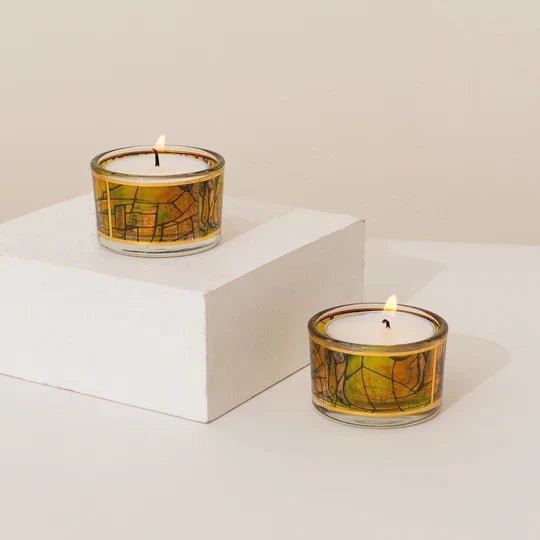 Modern Sabbath Candle Holders – Chagall Glass - Che Cose Belle