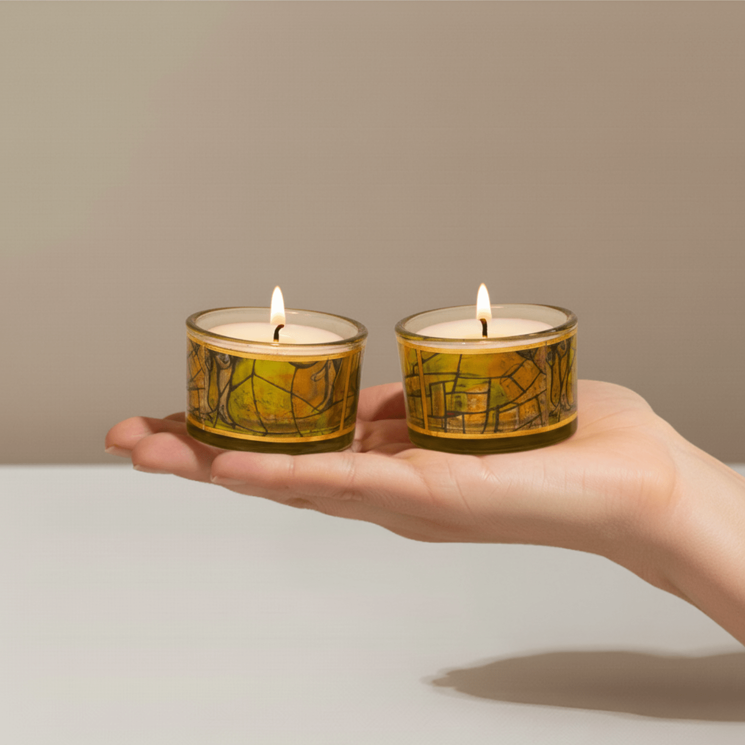 Modern Sabbath Candle Holders – Chagall Glass - Che Cose Belle