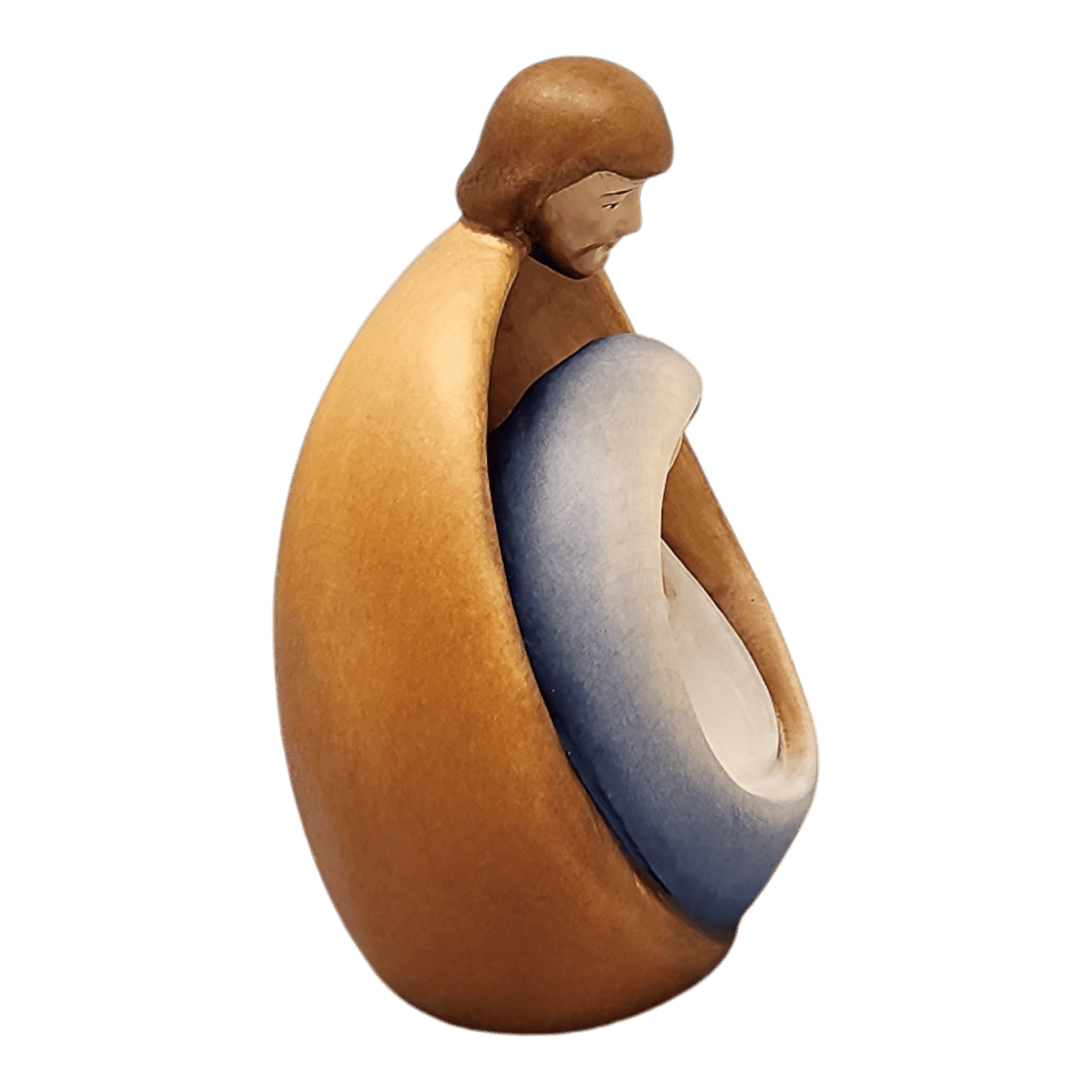 Modern Style Holy Family Carved Nativity - Color - 6 Inch - with Faces - Che Cose Belle