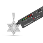 Moissanite Star Of David Pendant Solid 925 Sterling Silver - Che Cose Belle