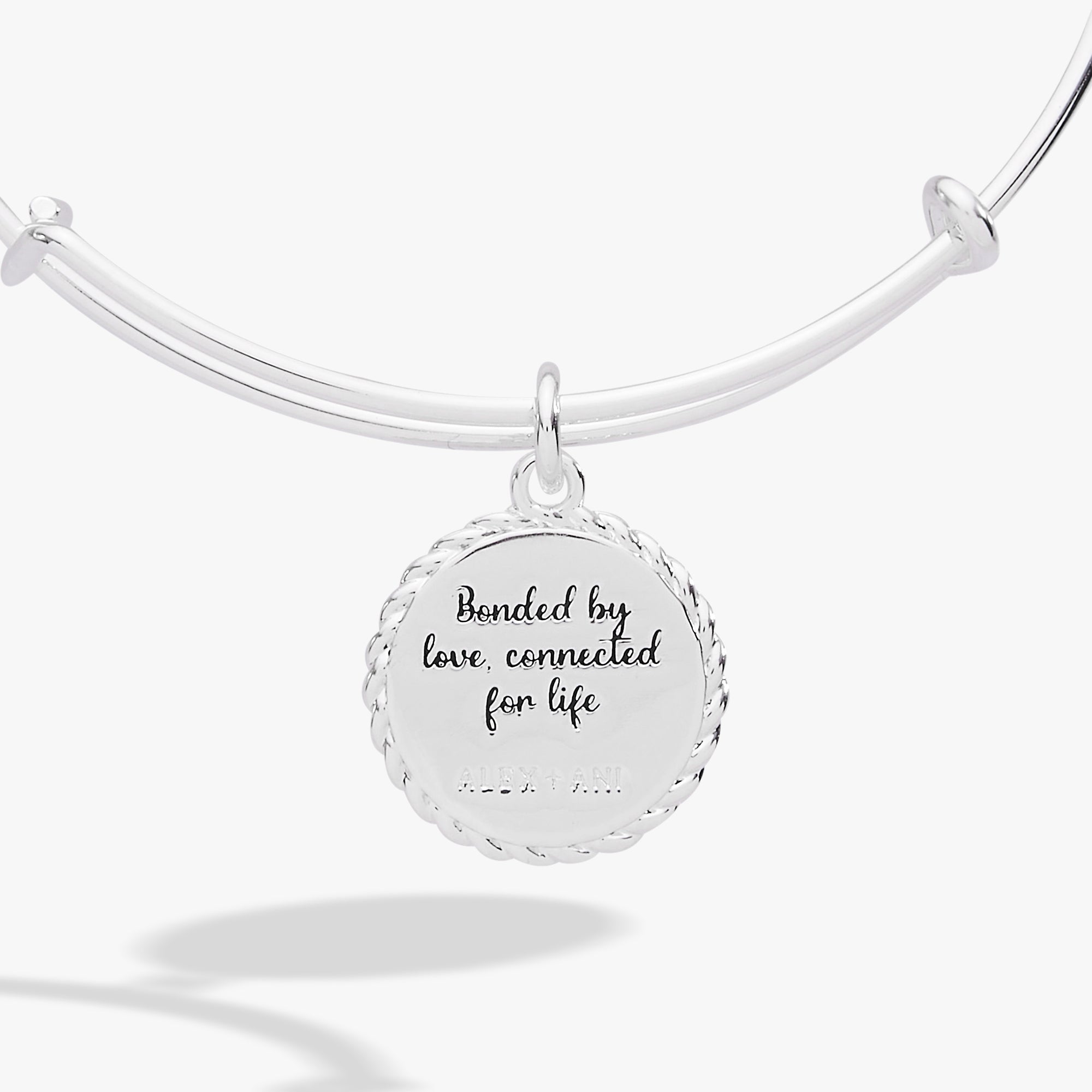 Mom 'Bonded By Love, Connected For Life' Charm Bangle - Che Cose Belle