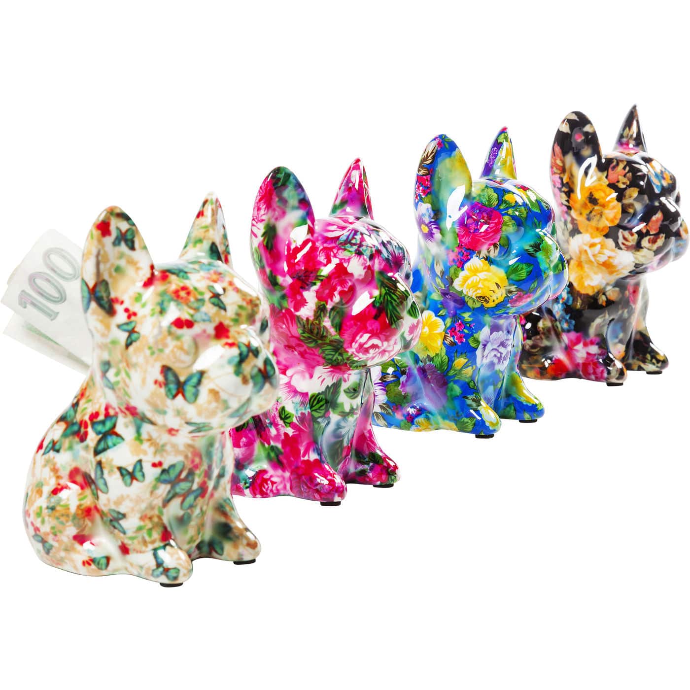 Money Box Dog Fiore 12cm Assorted - Che Cose Belle