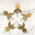 Moon Drop Ornament With Quartz Crystal - Che Cose Belle