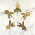 Moon Drop Ornament With Quartz Crystal - Che Cose Belle