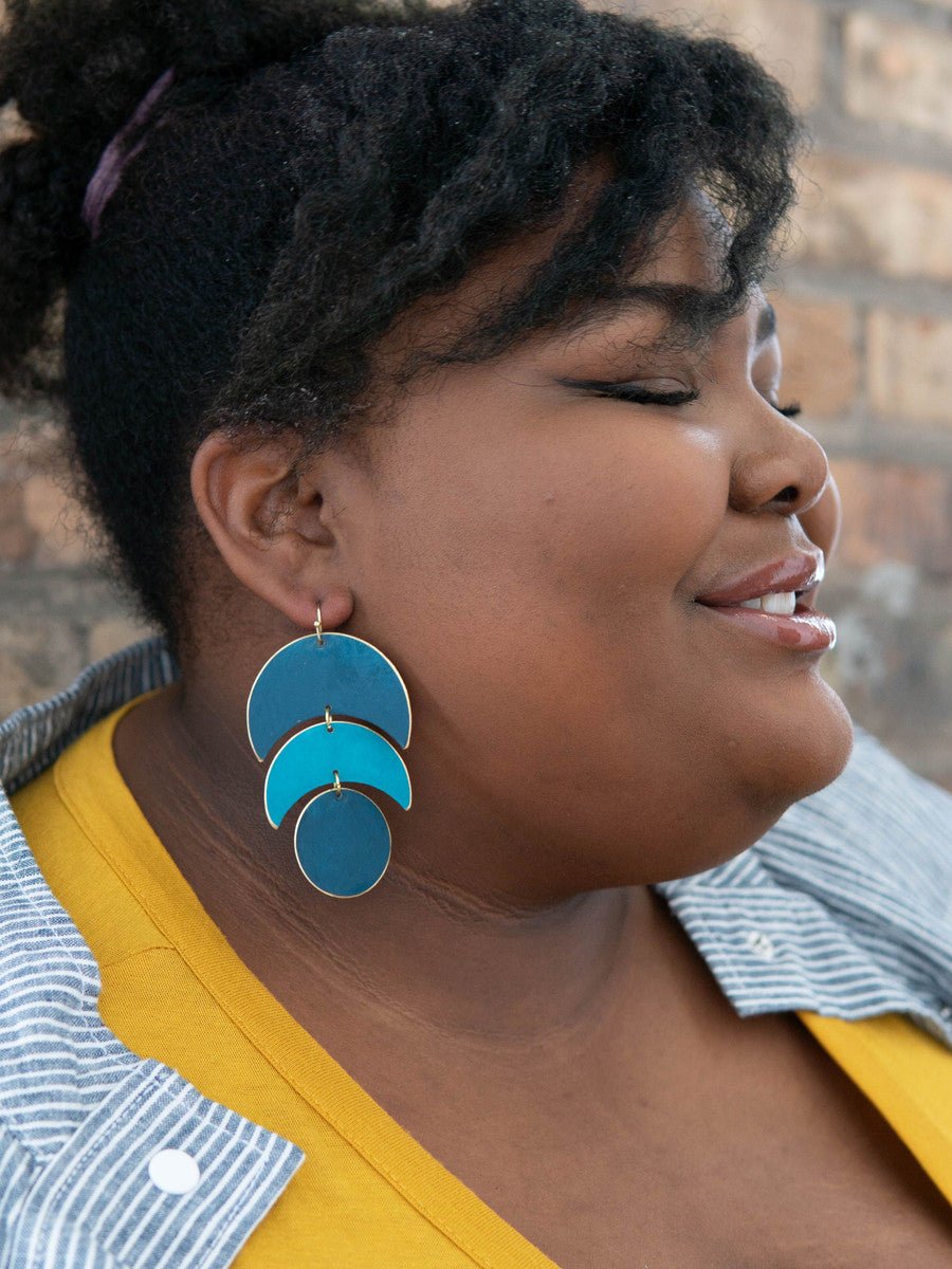Moon Phase Earrings - Che Cose Belle