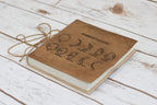 Moon Phases 7x7 Artists Embossed Leather Journal - Che Cose Belle