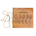 Moon Phases 7x7 Artists Embossed Leather Journal - Che Cose Belle
