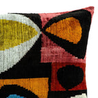 Moonlight Silk Velvet Ikat Throw Pillow Cover, 16 X 24 - Che Cose Belle
