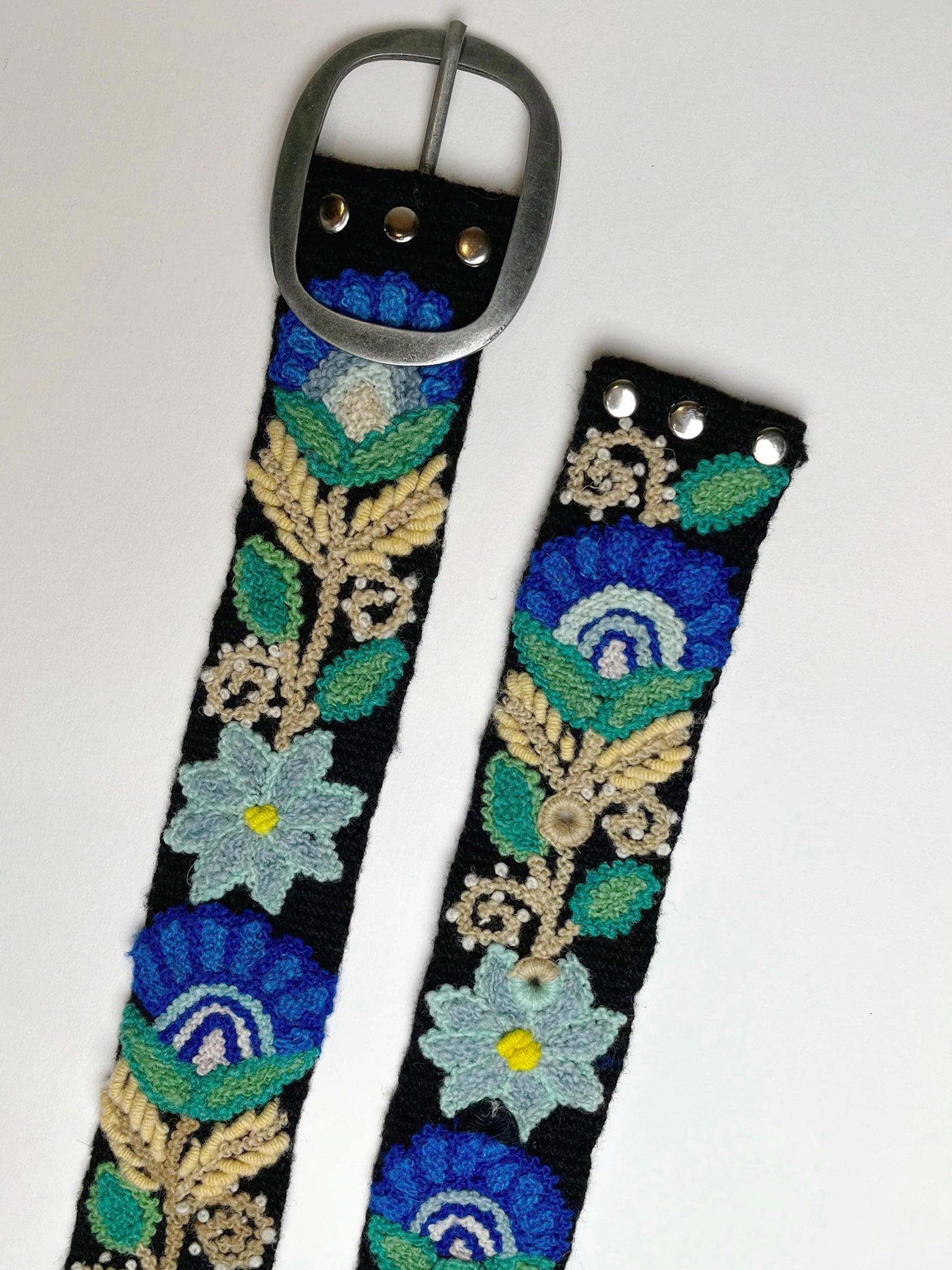 Moonlit Garden Embroidered Belt - Che Cose Belle