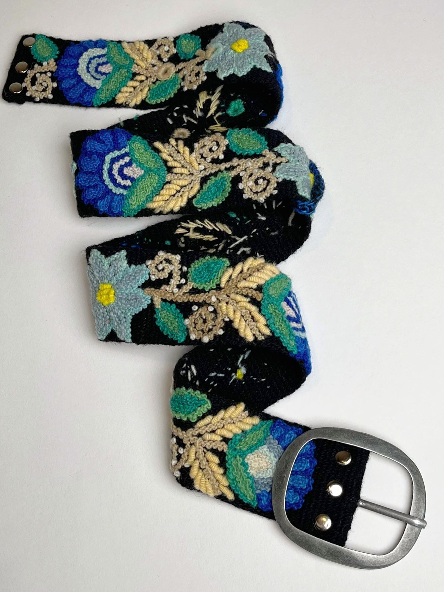 Moonlit Garden Embroidered Belt - Che Cose Belle