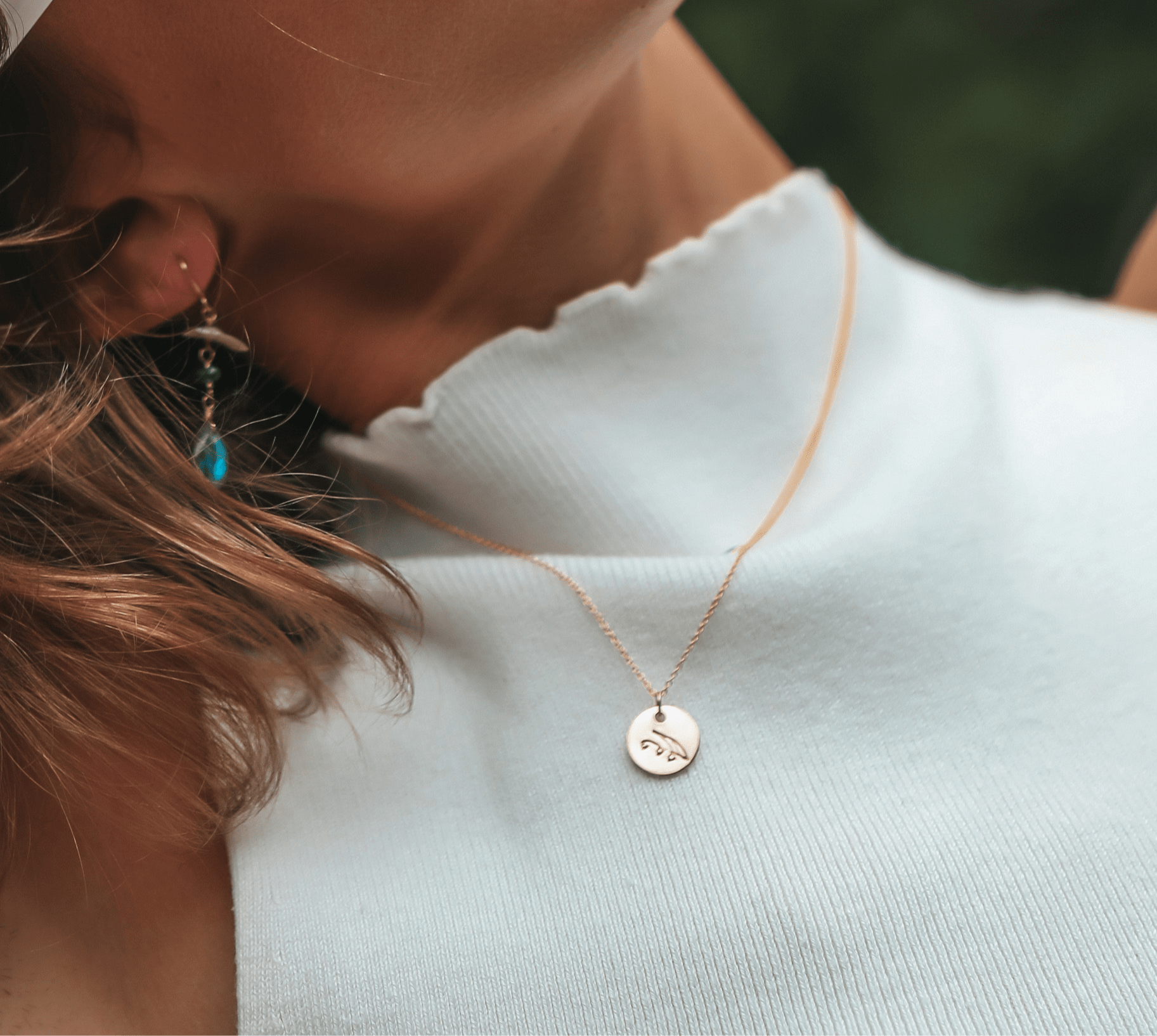 Morning Glory Birth Flower Necklace for September - Che Cose Belle