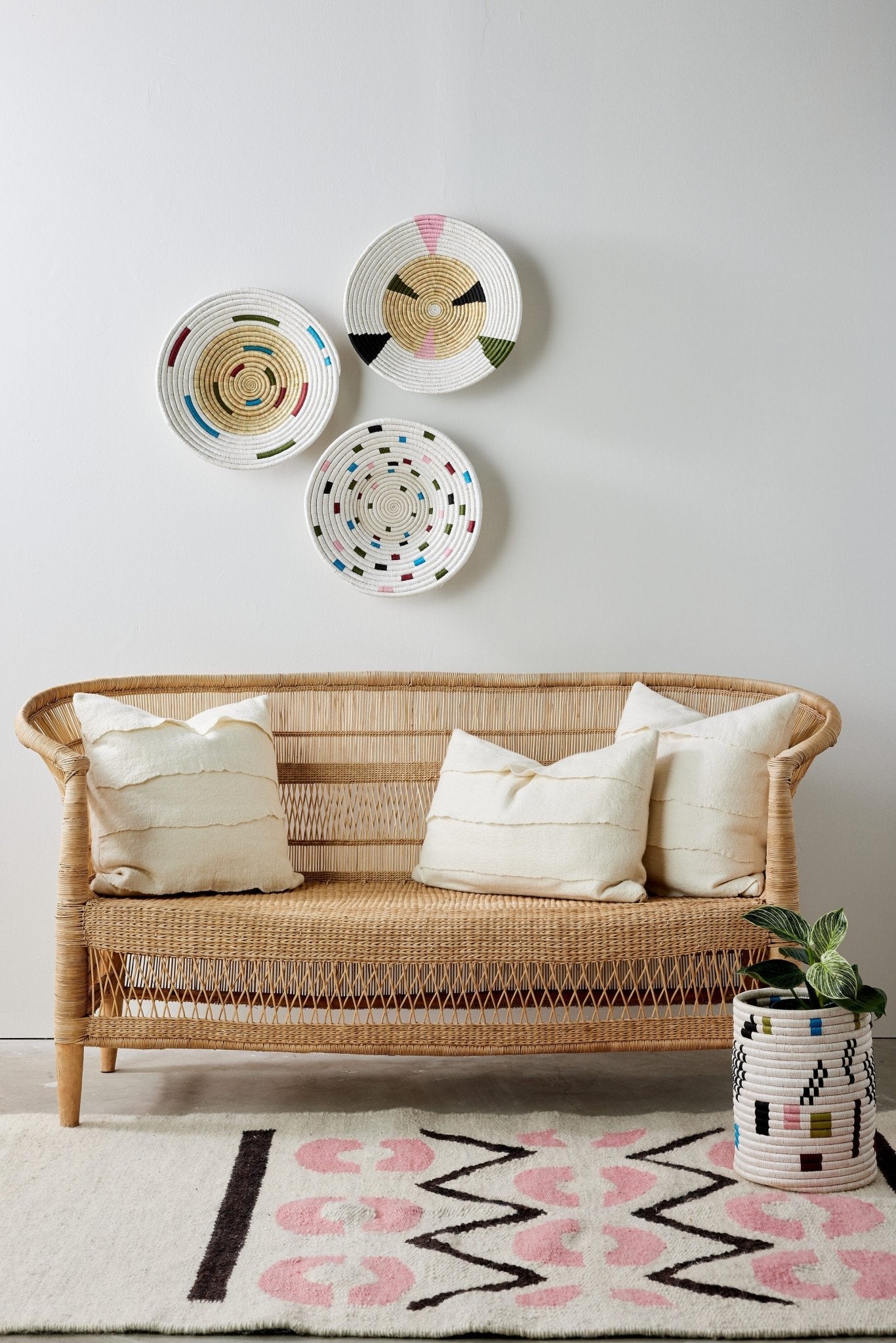 Mosaic Confetti Wall Basket - Che Cose Belle