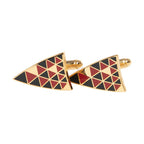 Mosaic Floor Triangle Cuff Links - Che Cose Belle