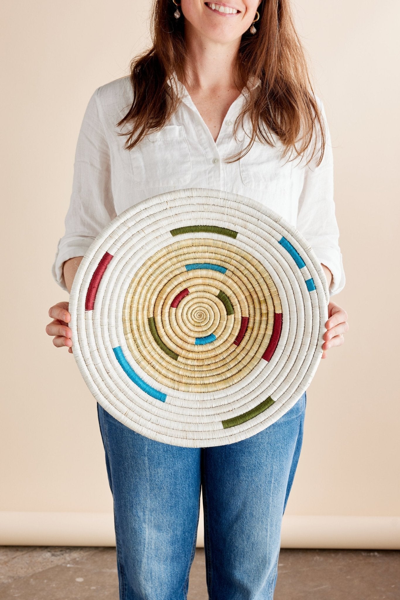 Mosaic Morse Wall Basket - Che Cose Belle