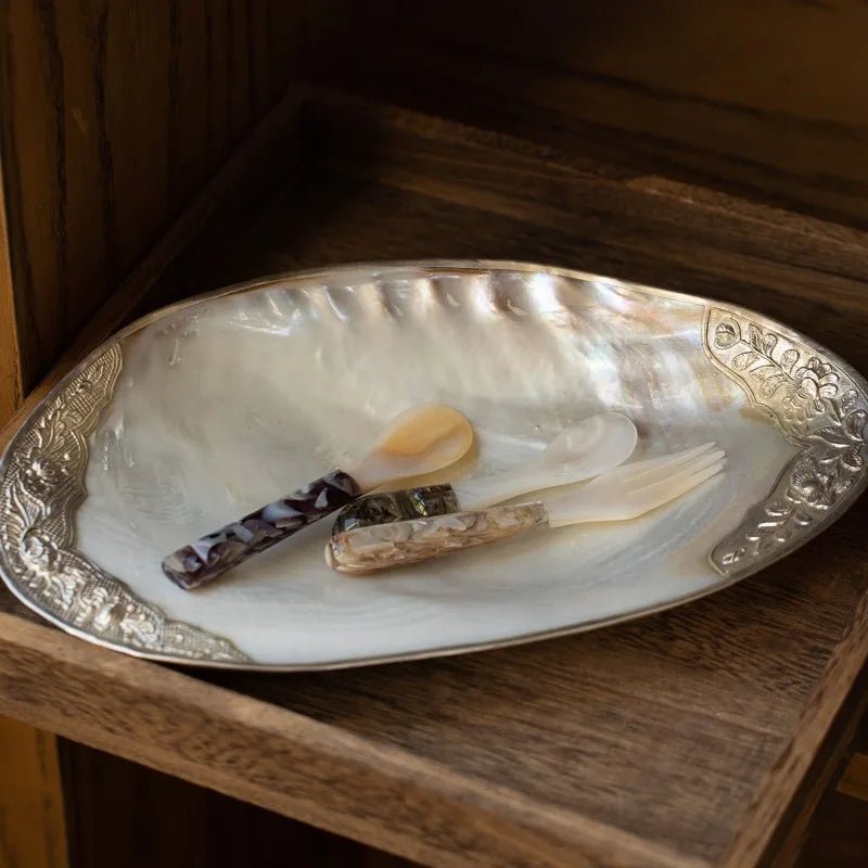 Mother-of-Pearl Shell Jewelry Tray – Luxury Vanity & Display Dish - Che Cose Belle