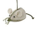 Mouse ornament- cream Arcadia Home