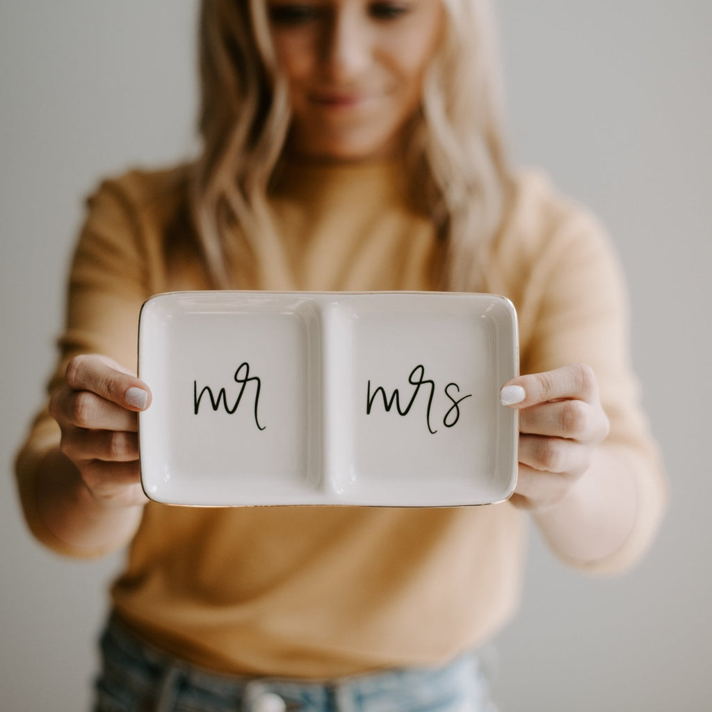 Mr. and Mrs. Jewelry Dish - Che Cose Belle