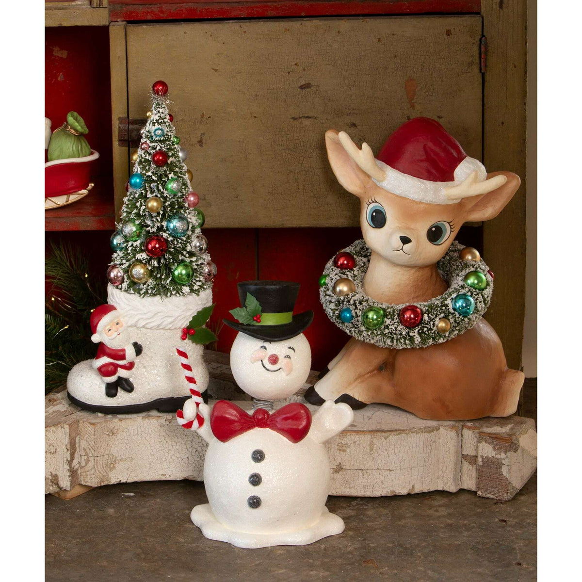 Mr. Jolly Bobble Head | Bethany Lowe | Christmas Decor - Che Cose Belle