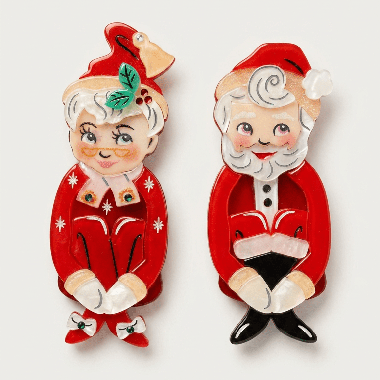 Mr. Kitschmas KneeHugger Brooch by 50's Vintage Dame x Lipstick & Chrome - Che Cose Belle