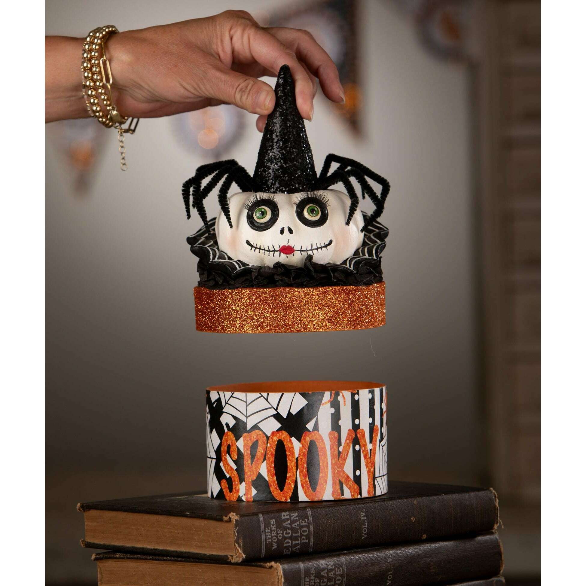 Mrs. Casperita on Box | Halloween Decor | Bethany Lowe