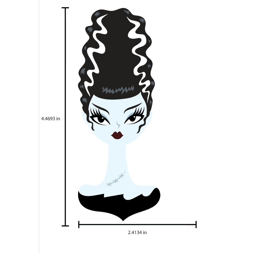 Mrs. Midnight Spooky Doll Brooch by Miss Fluff x Lipstick & Chrome - Che Cose Belle