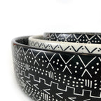Mud Cloth Black Bowl - 12" - Che Cose Belle