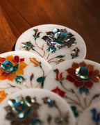 Mughal Multicolored Inlay Coaster Set - Che Cose Belle