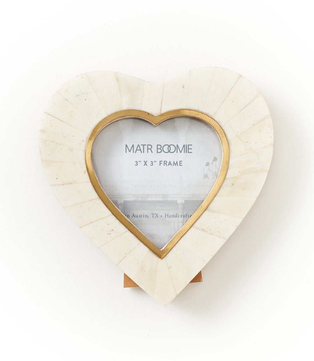 Mukhendu Heart 3x3 Cream Picture Frame - Handmade - Che Cose Belle