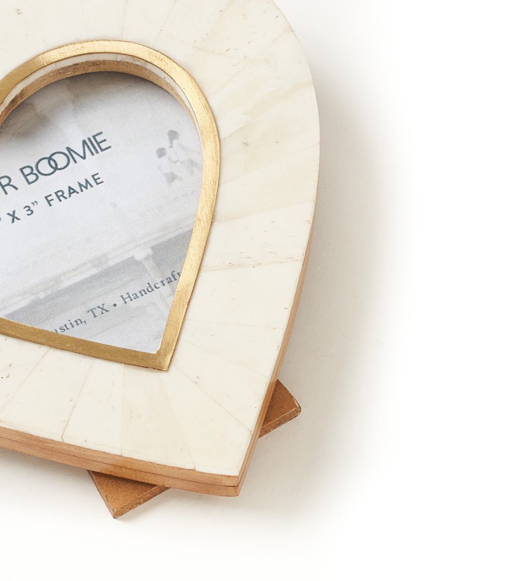 Mukhendu Heart 3x3 Cream Picture Frame - Handmade - Che Cose Belle