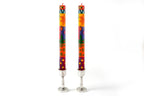 Multi Color Ethnic Painted Candles - Che Cose Belle