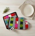 Multi - Colored Oven Mitt Set - Che Cose Belle