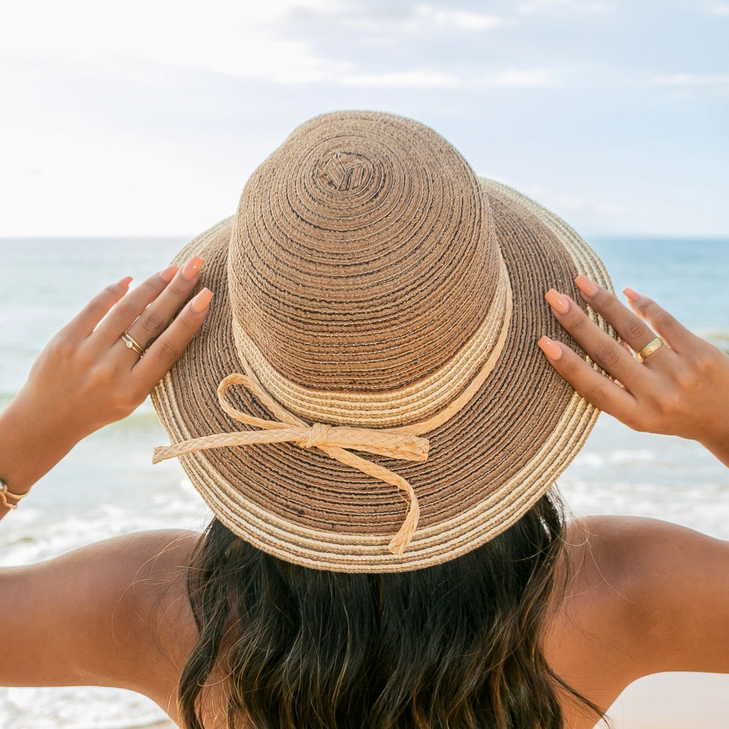 Multi - Stripe Bow Accent Sunhat - Che Cose Belle