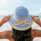 Multi - Stripe Bow Accent Sunhat - Che Cose Belle