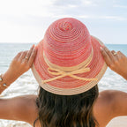 Multi - Stripe Bow Accent Sunhat - Che Cose Belle