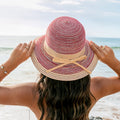 Multi - Stripe Bow Accent Sunhat - Che Cose Belle