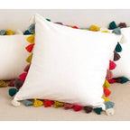 Multicolor Tassel Cotton Pillow Cover - Thailand - Che Cose Belle
