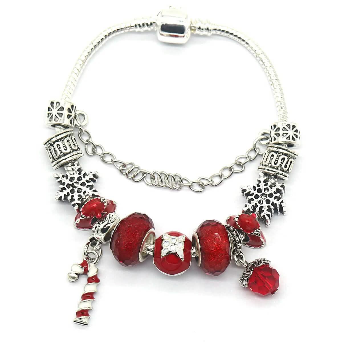 Murano and Swarovski Crystal Christmas Bracelet - Che Cose Belle