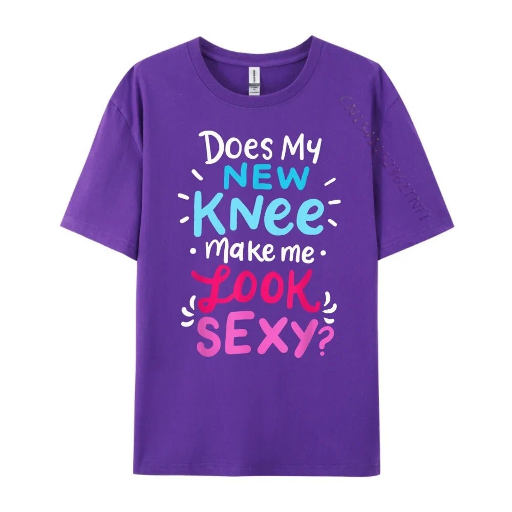 My New Knee Gift Funny Knee Replacement Surgery Joke Black Graphic Tees Men's Clothing Easter Sunday - Che Cose Belle