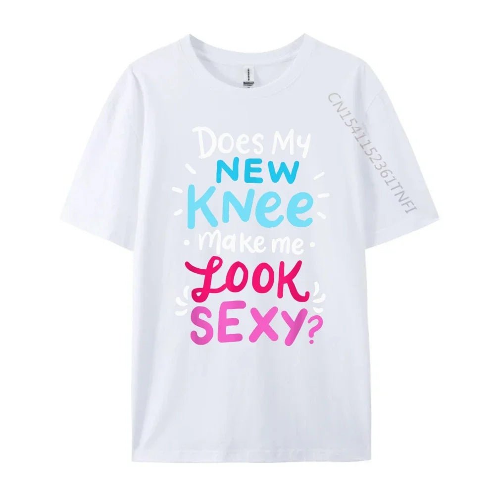 My New Knee Gift Funny Knee Replacement Surgery Joke Black Graphic Tees Men's Clothing Easter Sunday - Che Cose Belle