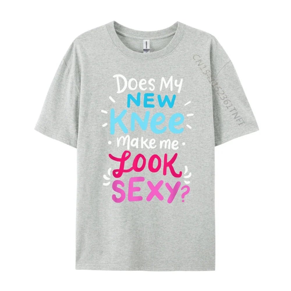 My New Knee Gift Funny Knee Replacement Surgery Joke Black Graphic Tees Men's Clothing Easter Sunday - Che Cose Belle