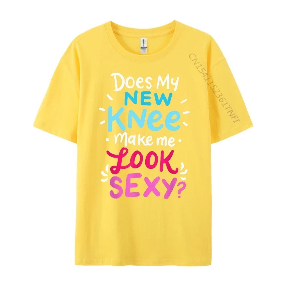 My New Knee Gift Funny Knee Replacement Surgery Joke Black Graphic Tees Men's Clothing Easter Sunday - Che Cose Belle