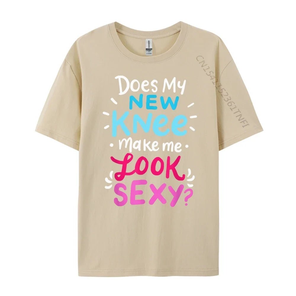 My New Knee Gift Funny Knee Replacement Surgery Joke Black Graphic Tees Men's Clothing Easter Sunday - Che Cose Belle
