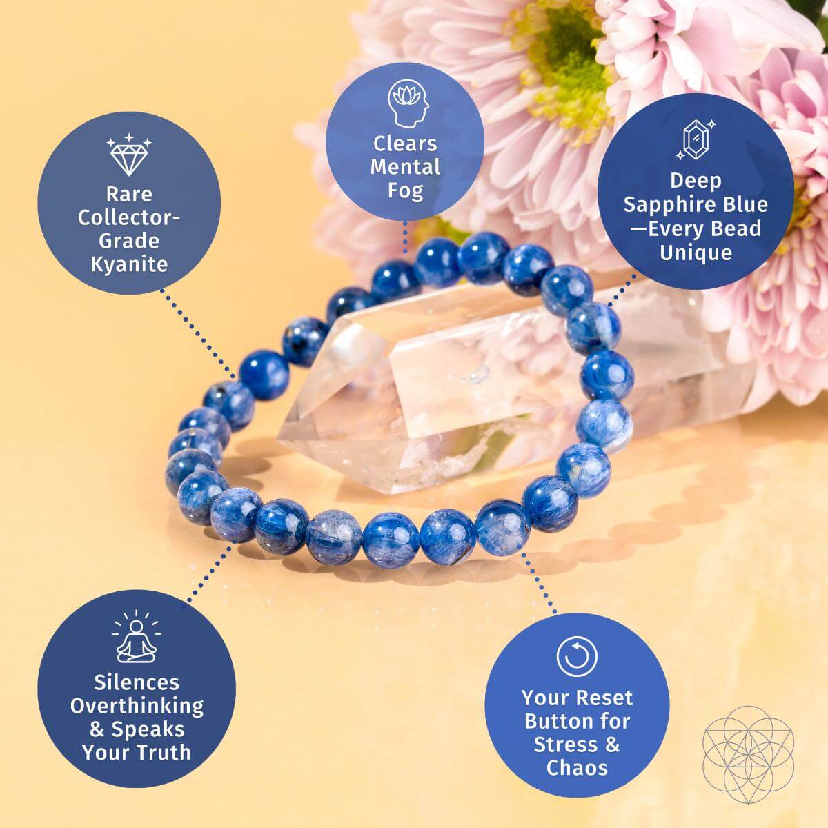 My Truth, My Power – Rare Kyanite Bracelet - Che Cose Belle