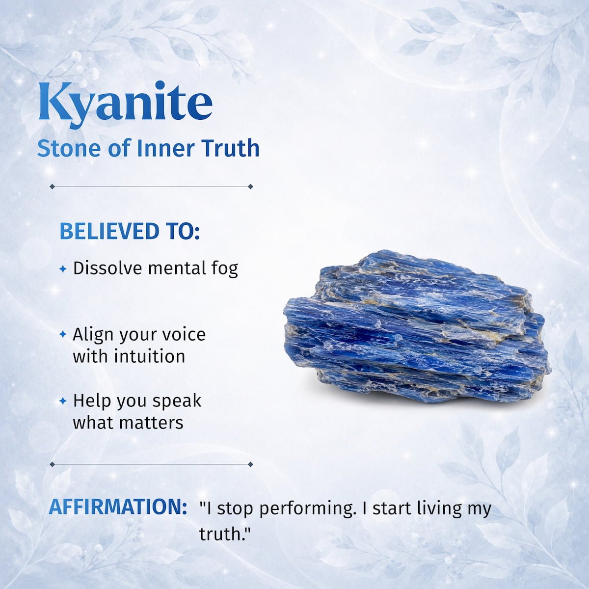 My Truth, My Power – Rare Kyanite Bracelet - Che Cose Belle