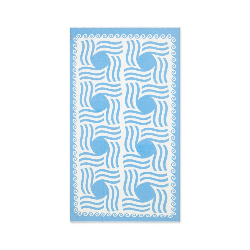 Mykonos Pareo - Aegean Blue Sun Pattern - Che Cose Belle