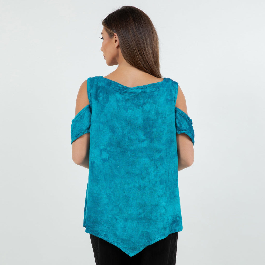 Mylie Cold Shoulder Top 100% Cotton Gauze - Che Cose Belle