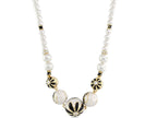 Fab Pink Flower Enamel Necklace