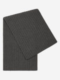 Napoli (dark grey) - Italian 100% cashmere ribbed scarf (unisex) - Che Cose Belle