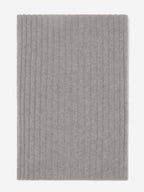 Napoli (light grey) - Italian 100% cashmere ribbed scarf (unisex) - Che Cose Belle
